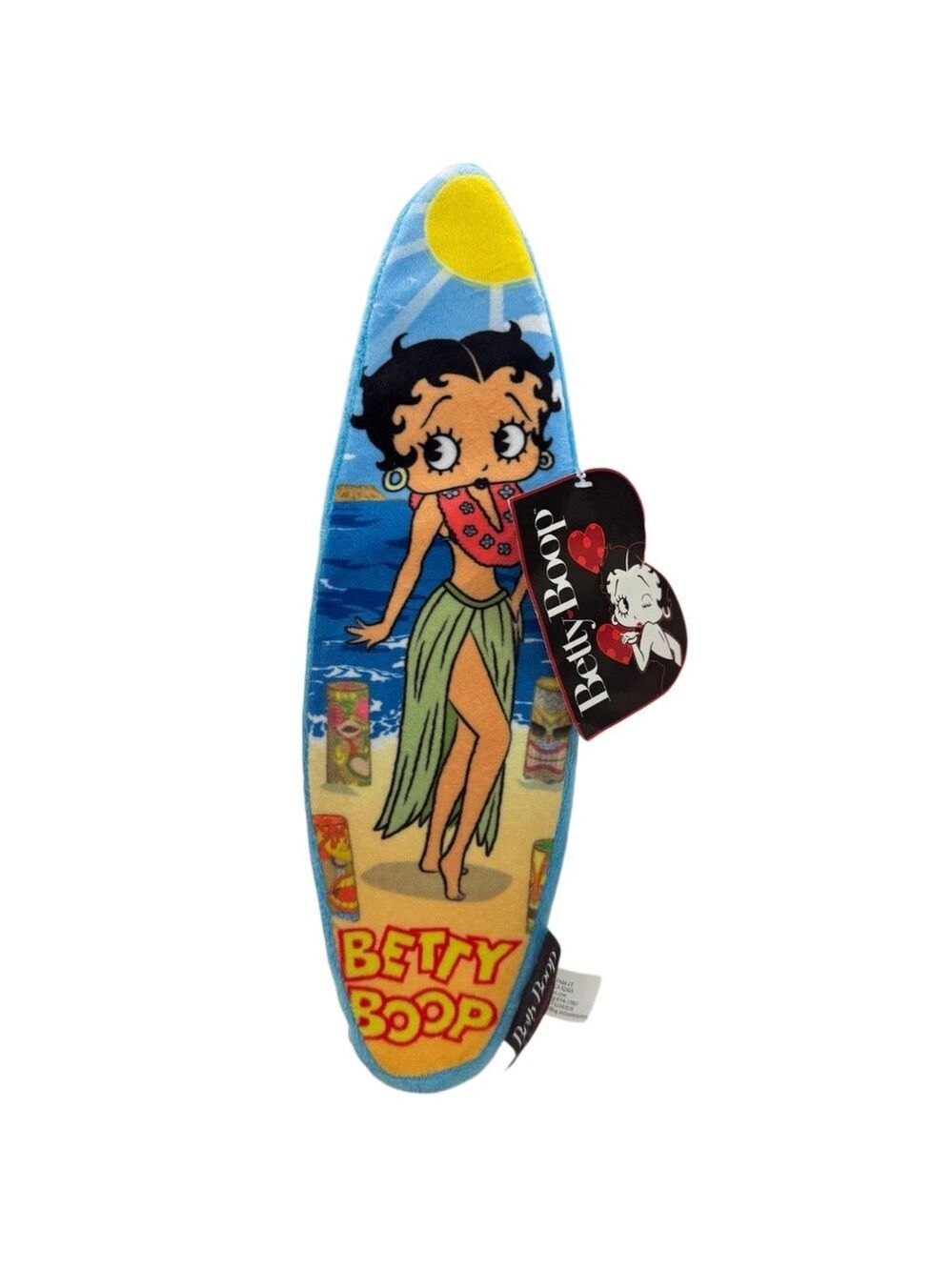 Betty Boop Surfboard Plush - Blue and Yellow